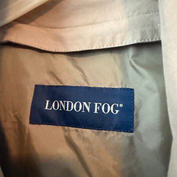 London Fog Mens Tan Harrington Jacket zip Khaki Outerwear sz XL - Picture 4 of 7